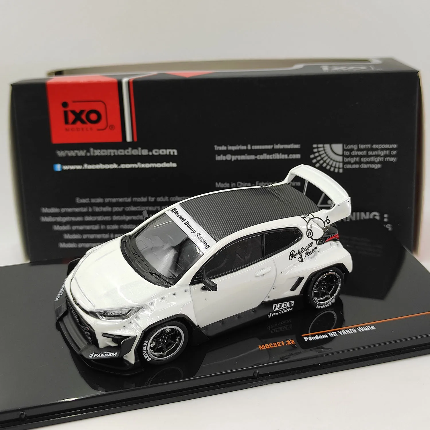 

Diecast IXO 1/43 Scale Toyota Pandem GR Yaris Alloy Car Model Collectible Toy Gift Souvenir Display Ornament