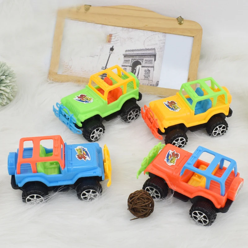 2 Stuks Kinderen Speelgoed Auto Simulatie Off-Road Auto Mini Pull Back Auto Speelgoed Voor Kinderen Jongens Verjaardag Cadeau Off-Road Traagheid Auto Speelgoed