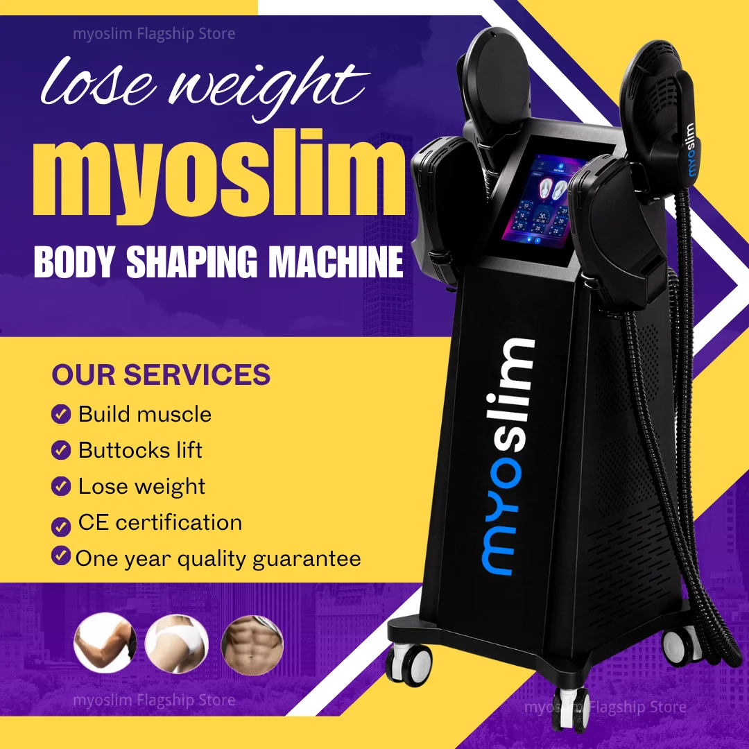 

EMS New 15 Tesla 6500W Hi--Emt MYOslim Portable Muscle Slimming And Weight Loss Engraving Body Sculpting Machine Salon
