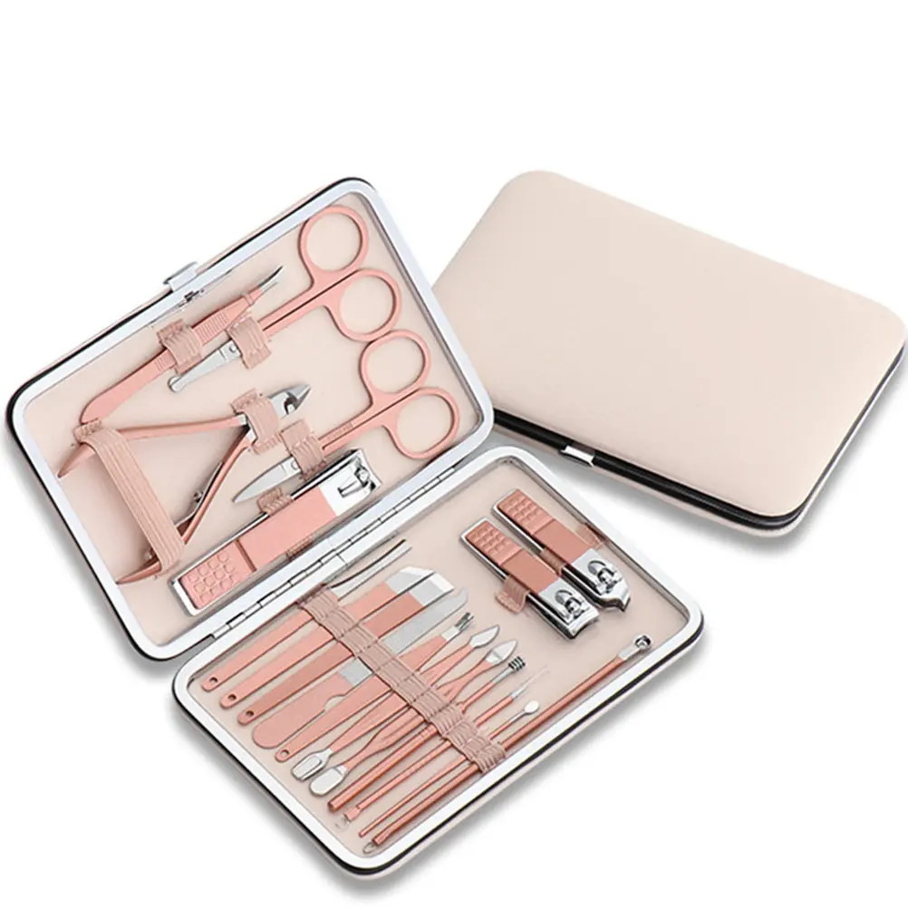 

1Set Manicure Kit Polishing Anti-Skid Technology Stainless Steel Grooming Nail Trimming Kit Nail Clippers