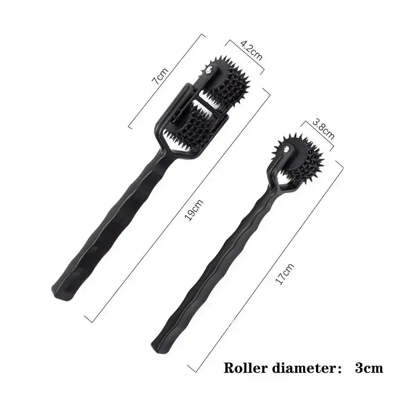 BDSM Pinwheel Metal Sensation Wartenberg Wheel with Wheel Pinwheels Wartenberg Sheath Spikes Mini Three Fetish