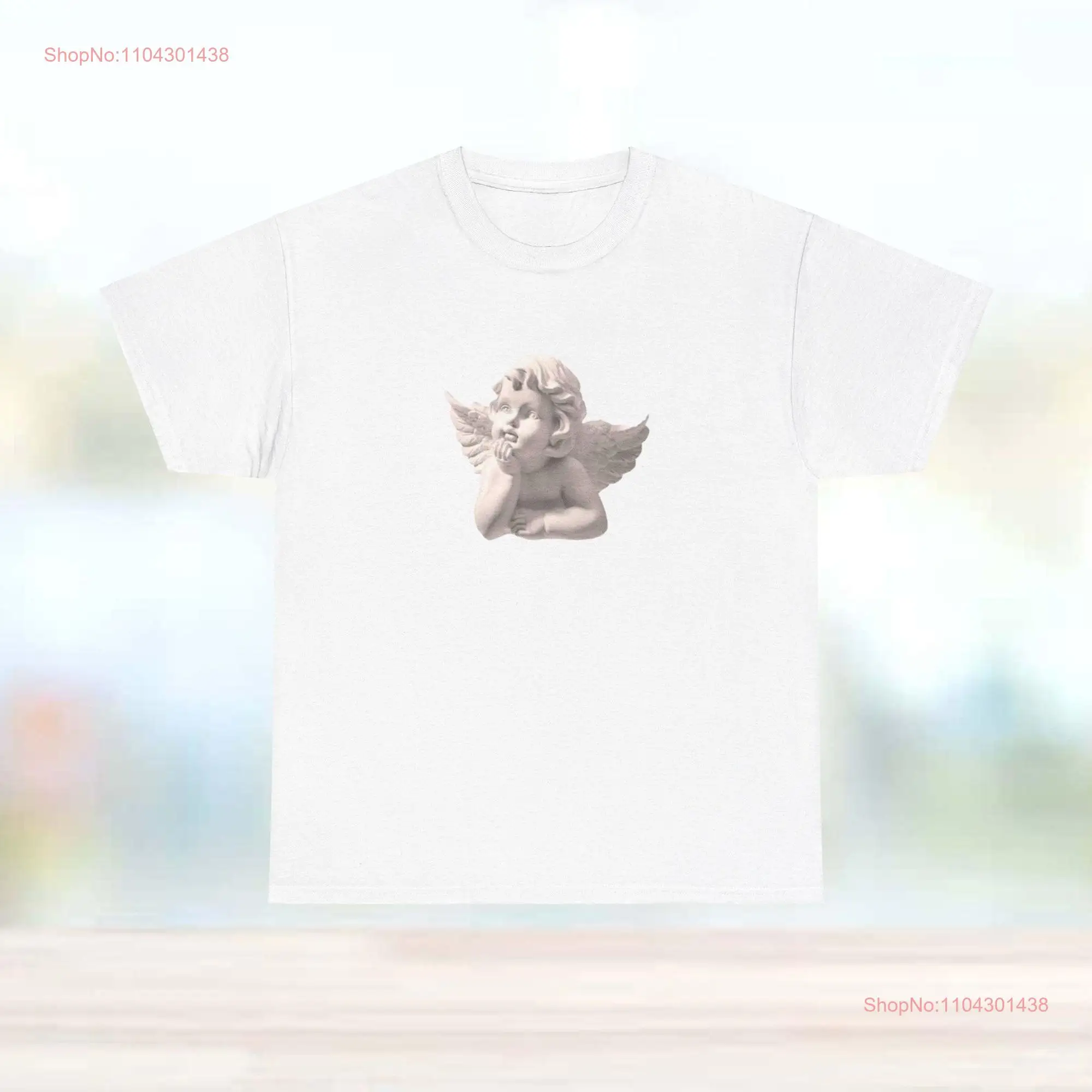 Baby Angel Statue Old Stastue T Shirt Greek Architecture long or short sleeves