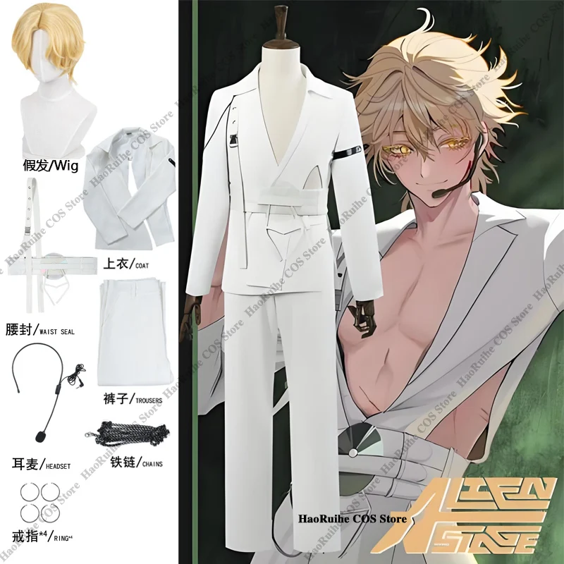 Anime ALIEN STAGE Luka Cosplay Blink Gone Costume ring Waist Cutout Blazer ALIENSTAGE Performance Outfit Men Idol Party Clothes