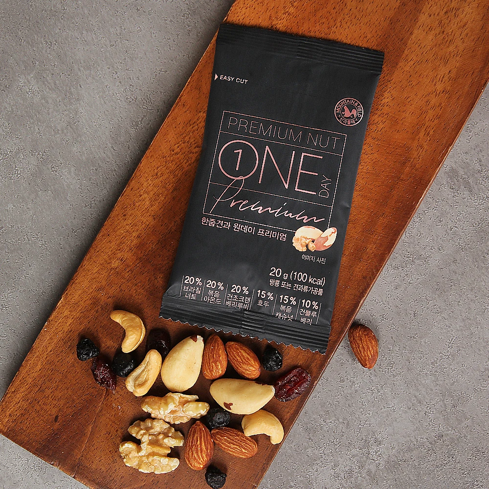 [الجبل والميدان] عبوة ممتازة لليوم واحد × 100 عبوة من المكسرات الفاخرة لخدمة واحدة