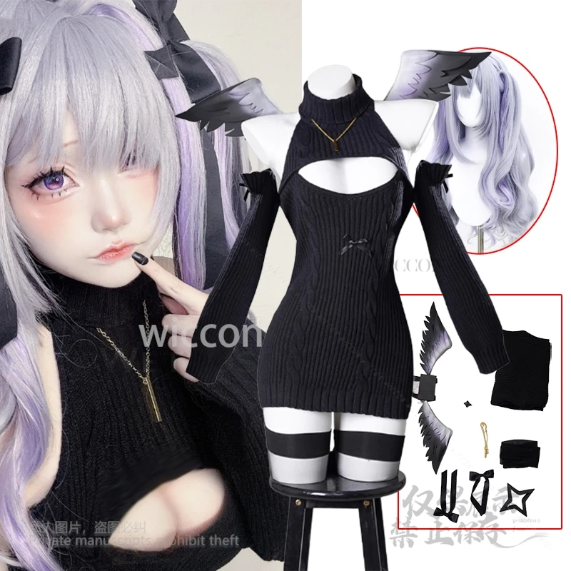 

MoeMimic Kanata Amane сексуальный костюм для косплея Hololivee Holo Vtuber женский сексуальный свитер качели парики Хэллоуин нижнее белье по индивидуальному заказу