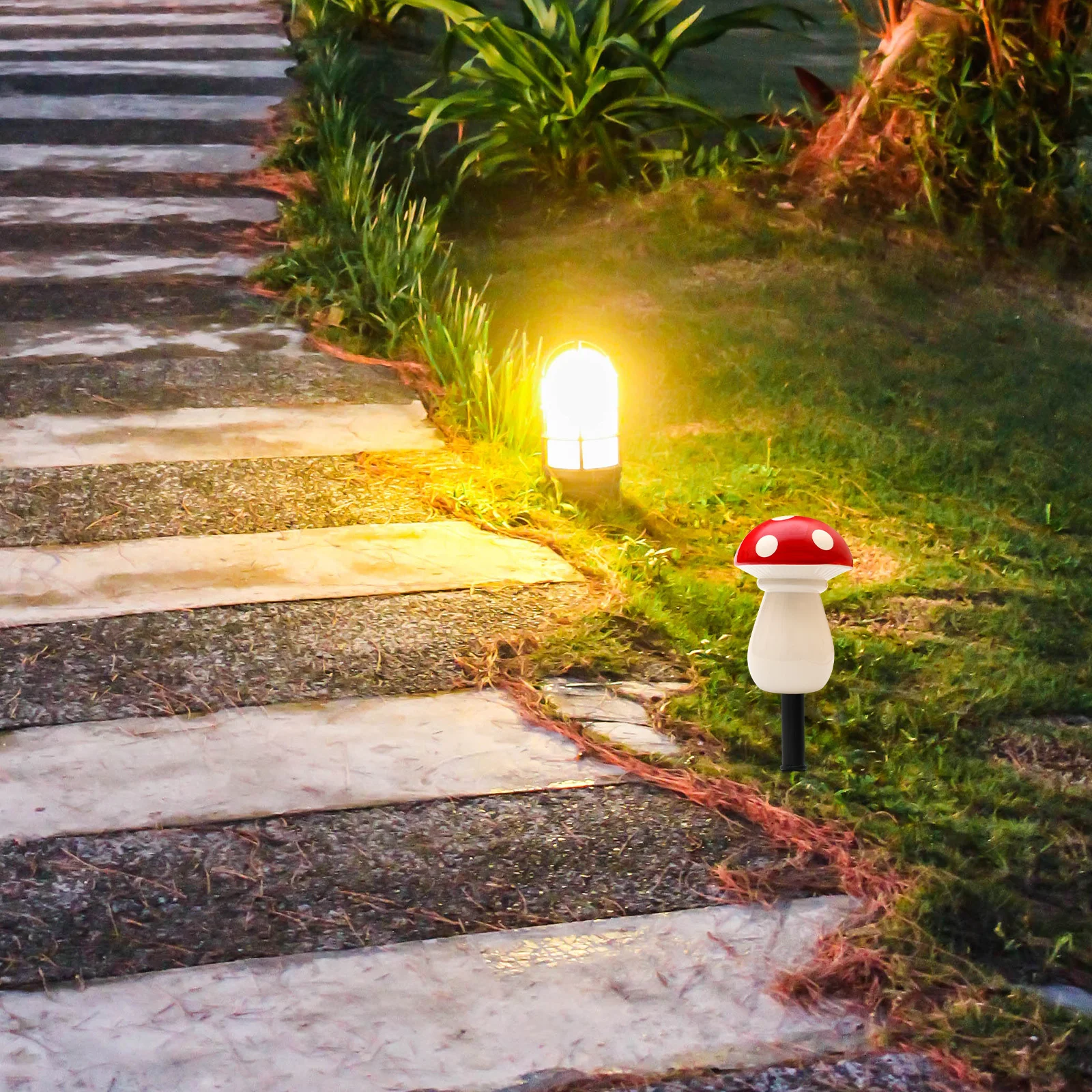 20 مجموعة من أوتاد الأرض الشمسية من البلاستيك المتين للاستخدام الخارجي، ملحقات إضاءة المناظر الطبيعية للحديقة بديلة للمسار الشمسي #4