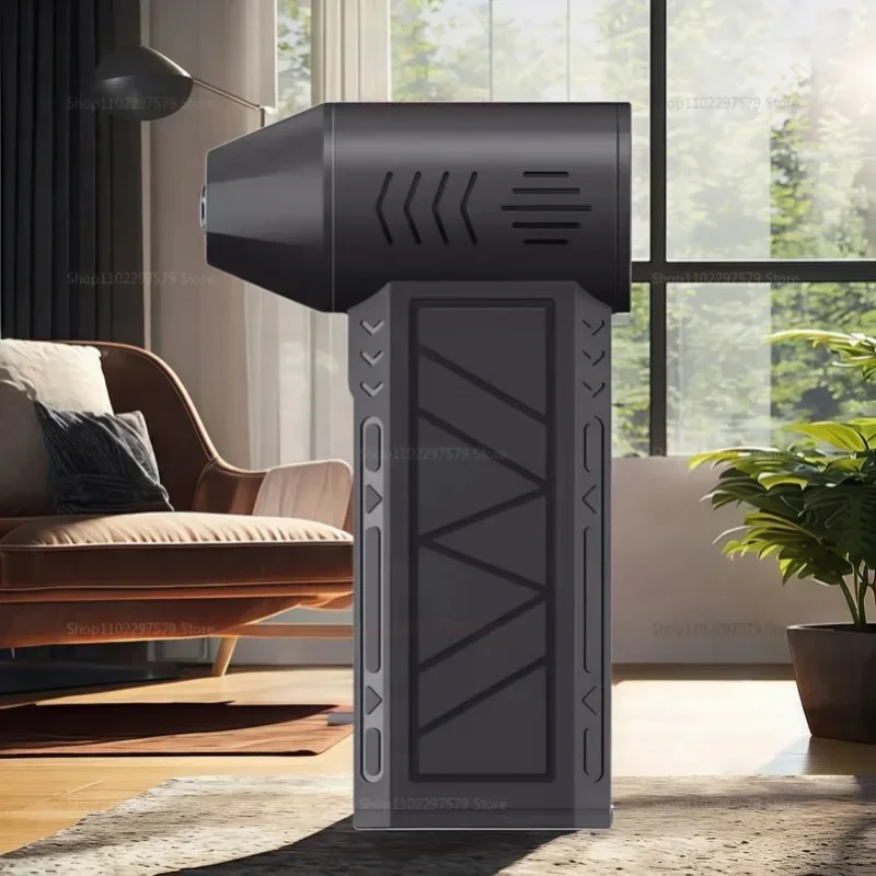 【Fast Delivery】Mini Turbo Jet Fan Electric Air Duster Adjustable Wind Speed Turbo Violent Blower Rechargeable With Light Car Cle