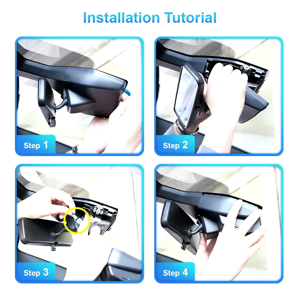 Car Dash Camera for Volkswagen ID.3 2020 - 2026, ARB Dash Cam 4K for VW ID3, for Cupra Born, WIFI Connection