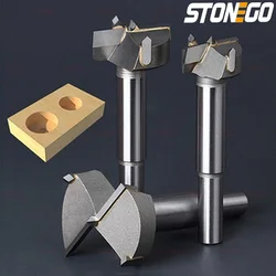 STONETO 카바이드 오거 막힘 톱 절단 도구, 목공 구멍 오프너 드릴 비트, 원형 힌지, 나무 문 펀칭, 1 개