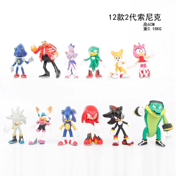 12in1 Personaggio del gioco Sanixes Figure Mouse Volare Mouse Giocattoli Modello di gioco Bambole Ornamenti Nocche Code Sally Regali di festa