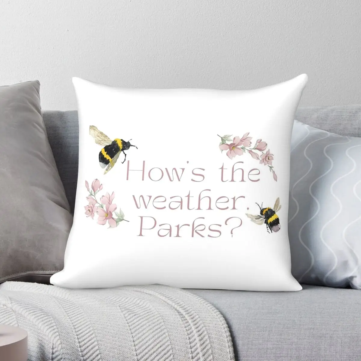 How's The Weather Magnolia Parks Pillowcase Polyester Linen Velvet Creative Decorative Pillow Car Cushion Cover Wholesale 18
