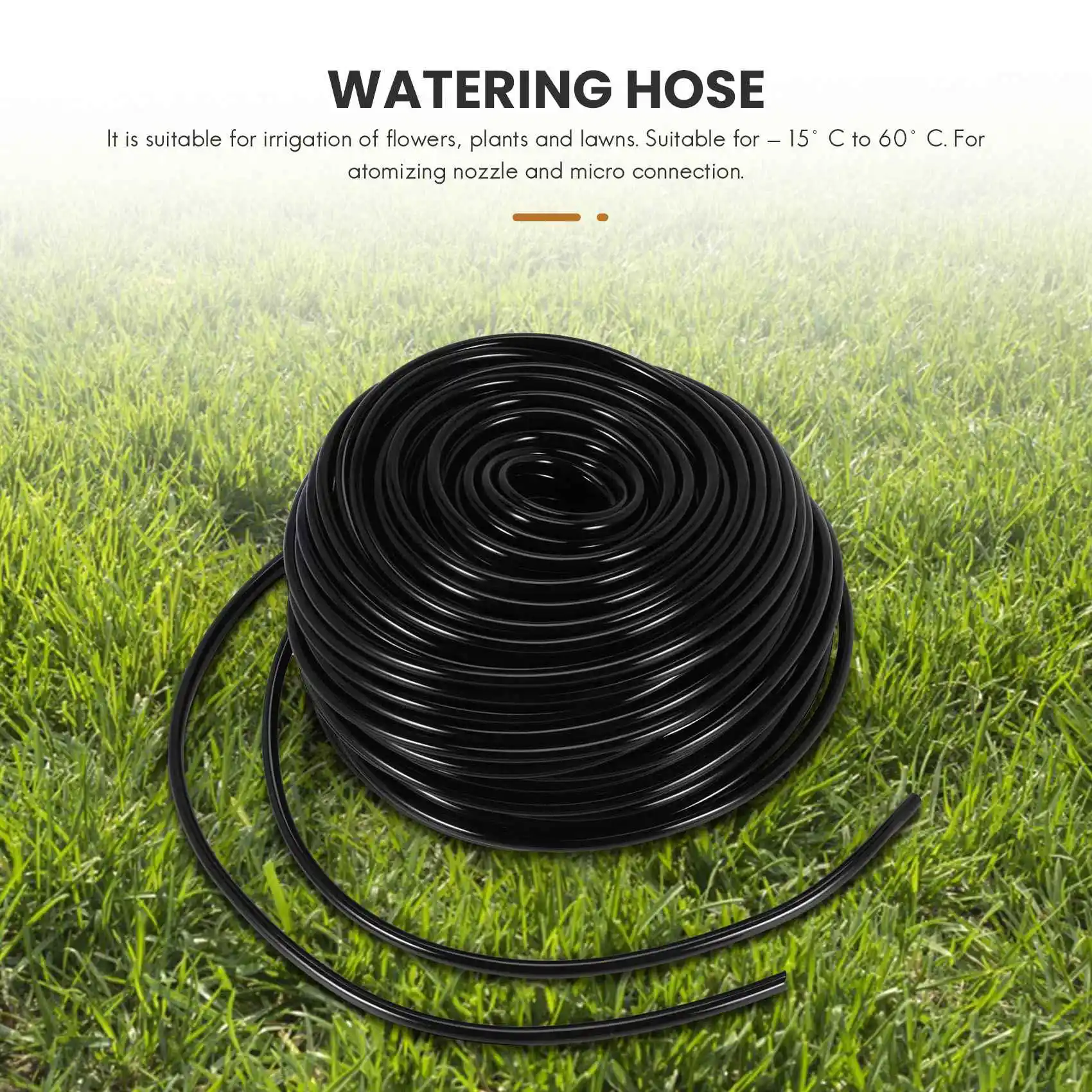 50M Watering Tubing Hose Pipe 4/7Mm Hose Drip Garden Irrigation System