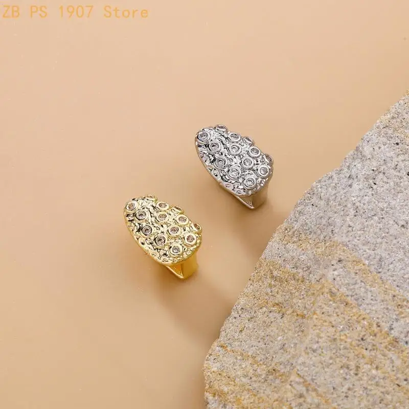 Multifunctional Fang Grillzs Unique Copper Mouth Jewelry Meteorite Costume Accessory for Role Playing Use 55KA