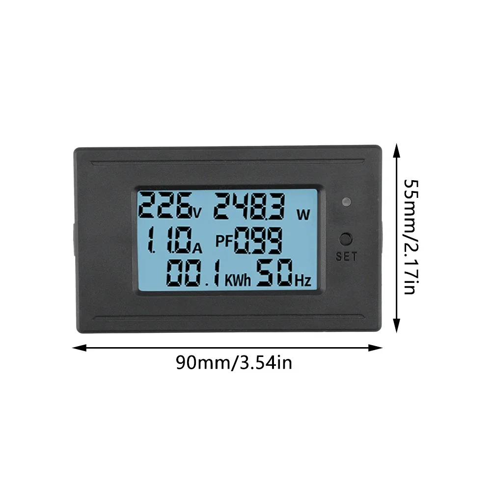 Digitale Voltmeter Amperemeter Ac Voltage Current Meter Volt Detector Tester Monitor Panel Power Wattmeter Meter