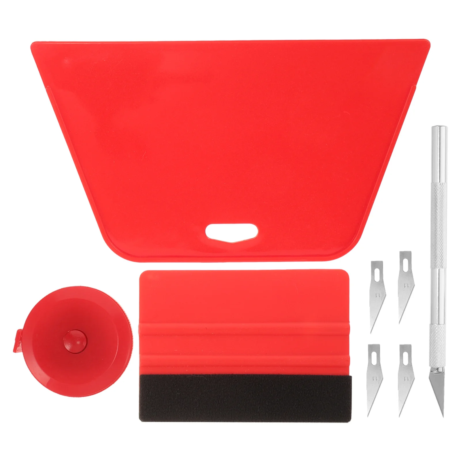 

1Set Car Wrap Film Tool Kit Wallpaper Smoothing Tool Durable PP Steel Aluminum Alloy Peel Stick Wallpaper Squeegee Smooth