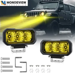 MONDEVIEW 2pcs 5-inch E23 automotive LED spotlight, waterproof floodlight high-power off-road vehicle work light fog light