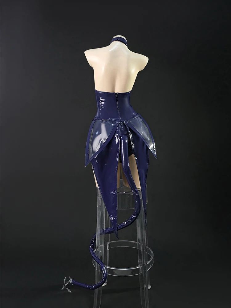 Juego ROLECOS HMS, disfraz de conejito de Nueva Jersey, mono azul oscuro para mujer, trajes de juego de rol para fiesta de actividades de Halloween