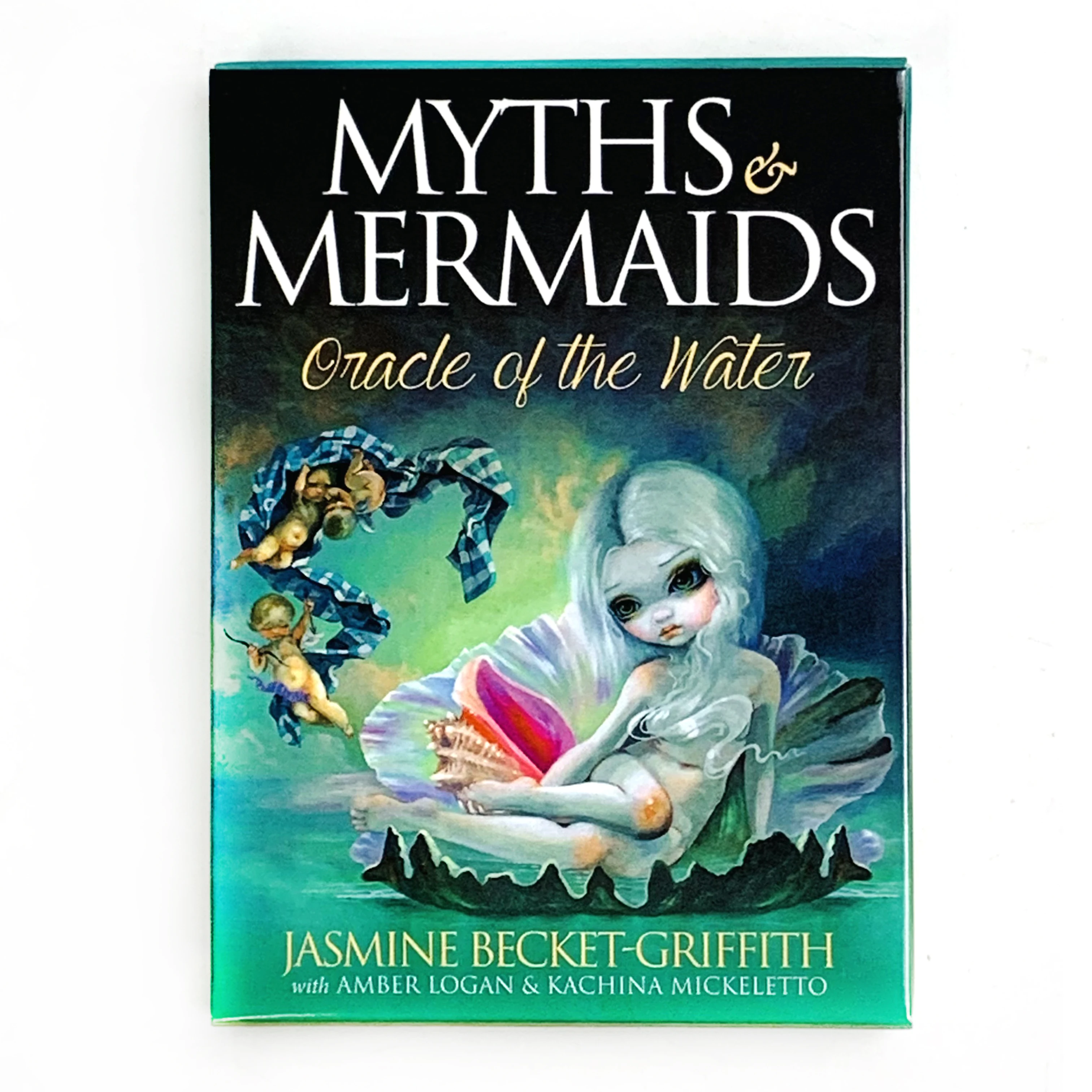 Myths & Mermaids Oracle of the Water Oracle Cards Cartes de divination sur le thème de la sirène et de l'eau, méditation spirituelle, cadeau pour les amoureux