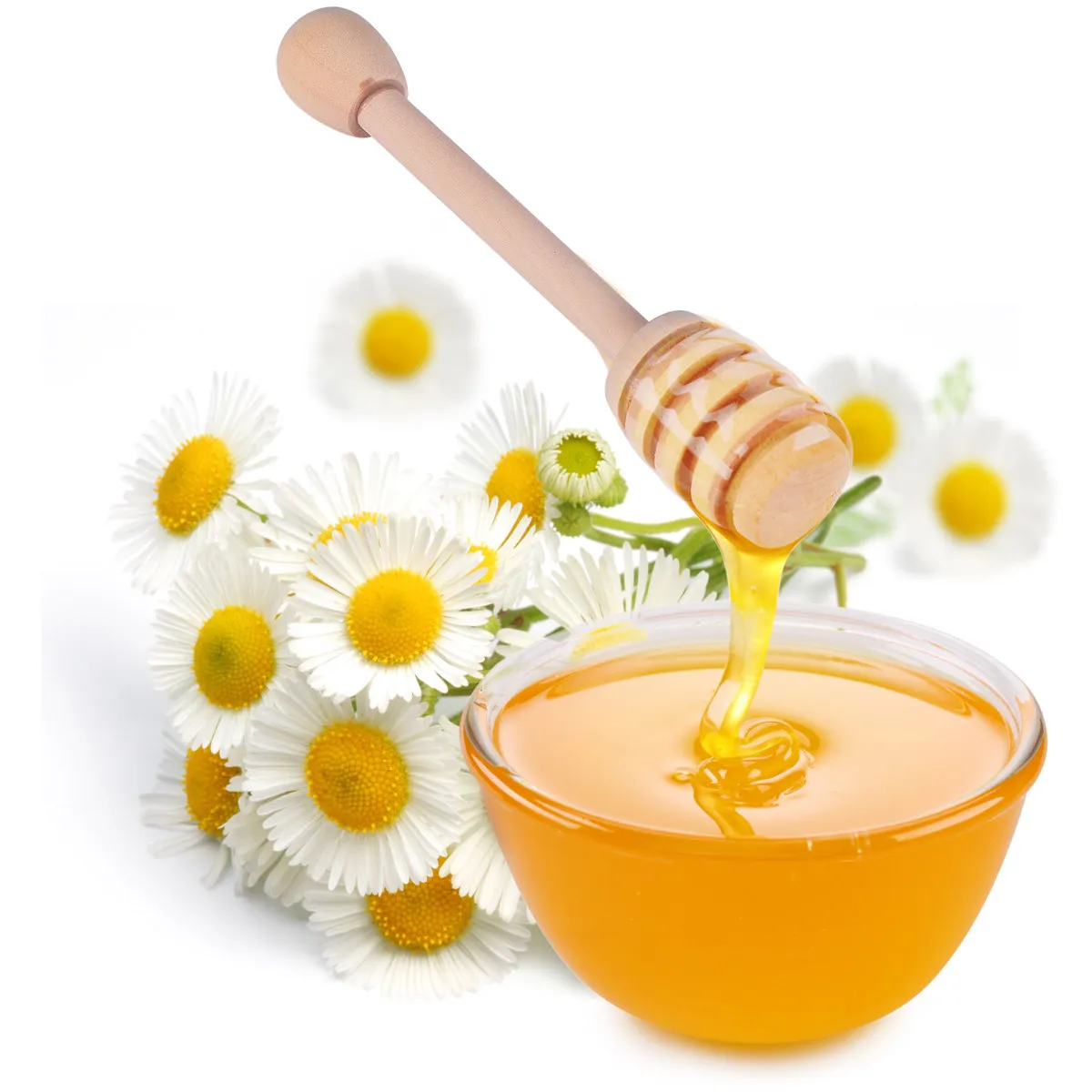 8pcs Wooden Honey Dipper Sticks with Deep Grooves for Honey, Syrup & Viscous Foods – Natural Beekeeping Tool