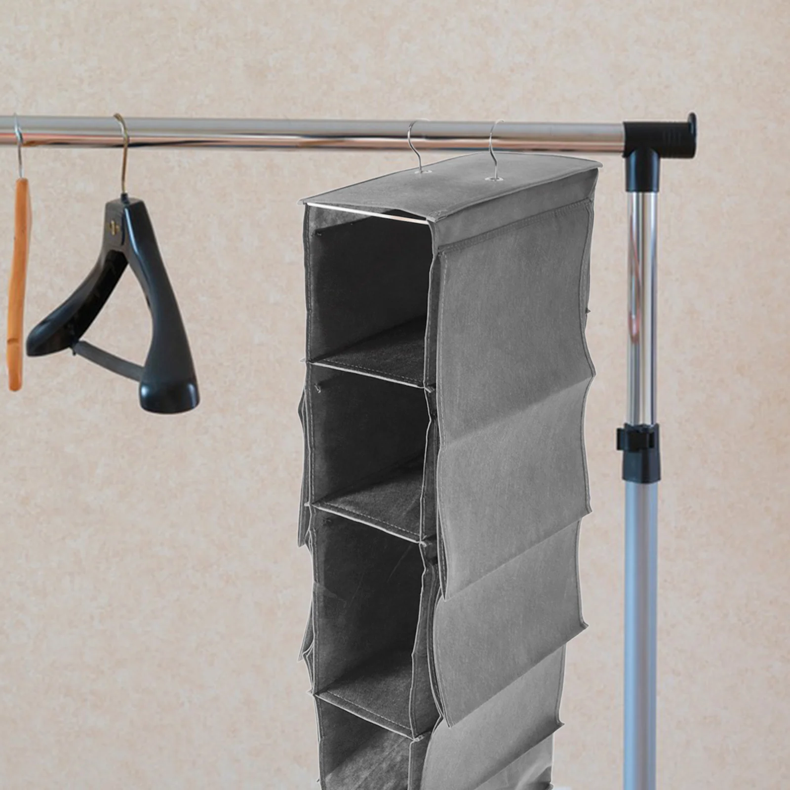 

Closet Hanging Organizer Wardrobe Multi-Layer Storage Bag Handbag Clothes Organizer Pocket Hanging Storage Bag