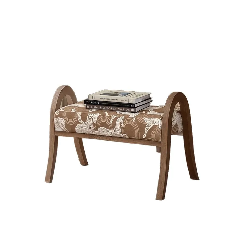 

Living room home embroidery shoe stool casual designer door footstool