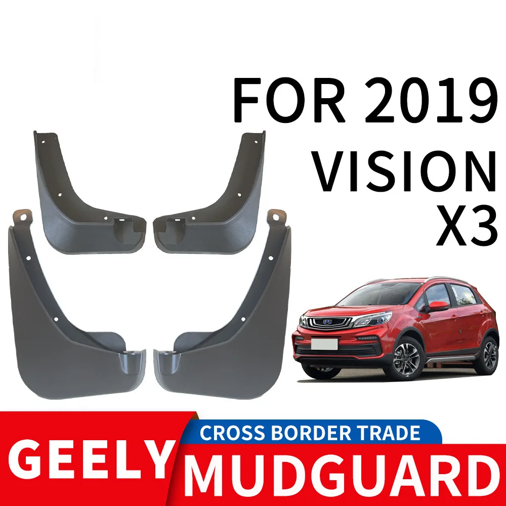 

For 2019 GEELY VISION X3 mudguard Mudflaps Front Rear Flares Splash Guards Cover Car Accessoie