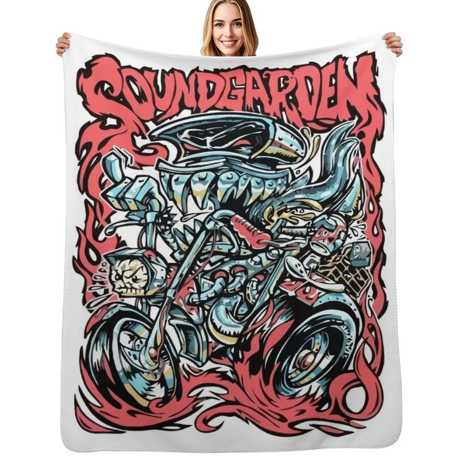 

soundgarden tour Throw Blanket Extra Large Throw Sofa Camping Plush Blanket