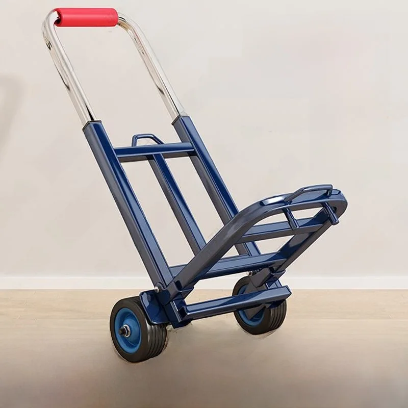portable-hand-pulled-shopping-cart-foldable-stainless-steel-vegetable-buying-car-small-push-cart-load-bearing-household-cart