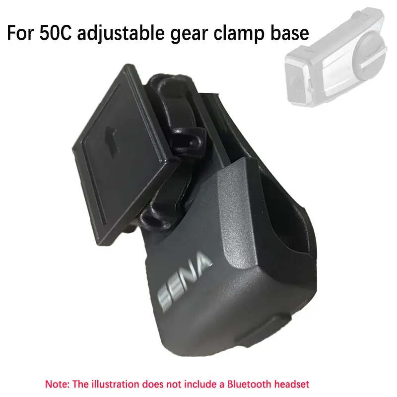 For SENA 50C Bluetooth headset adjustable gear clamp base