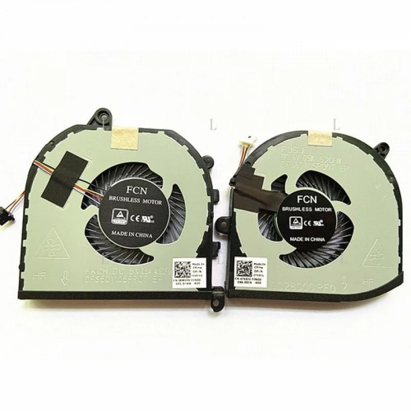 

L CPU Fan GPU Cooling Fan Cooler Lüfter Kühler For Dell XPS15 9570 9550 M5530
