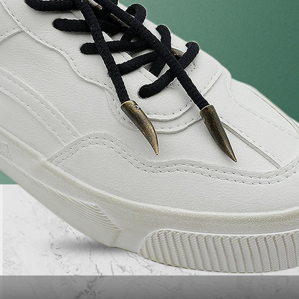 

4 шт., металлические насадки для шнурков с коровьим рогом, пряжки, колпачки для шнура, медные аксессуары для ремонта, прочный, практичный, простой в установке