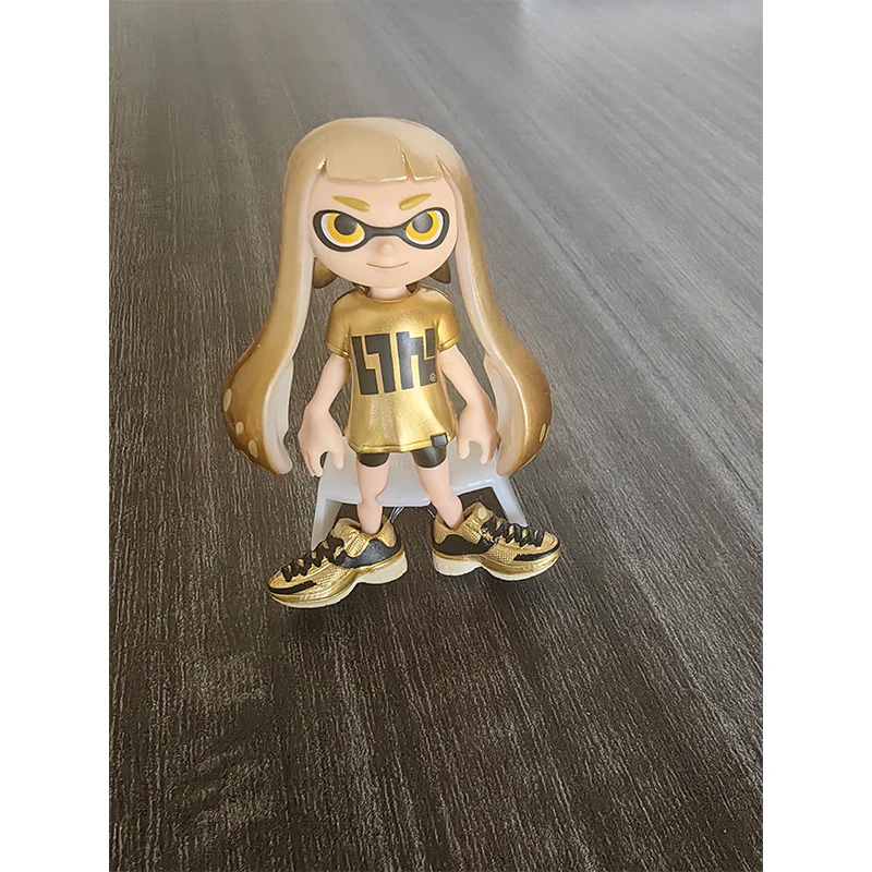 New Anime Splatoon Action Figure Splatoon 3 Changeable Outfits Golden People Model Toy