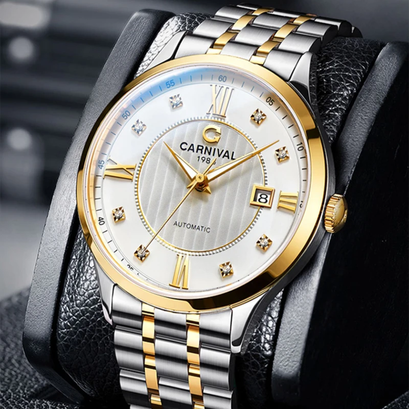 

Carnival Brand Luxury MIYOTA Mechanical Watch Men Fashion Automatic Wristwatch 316L Stainless Steel Waterproof Sapphire Clock