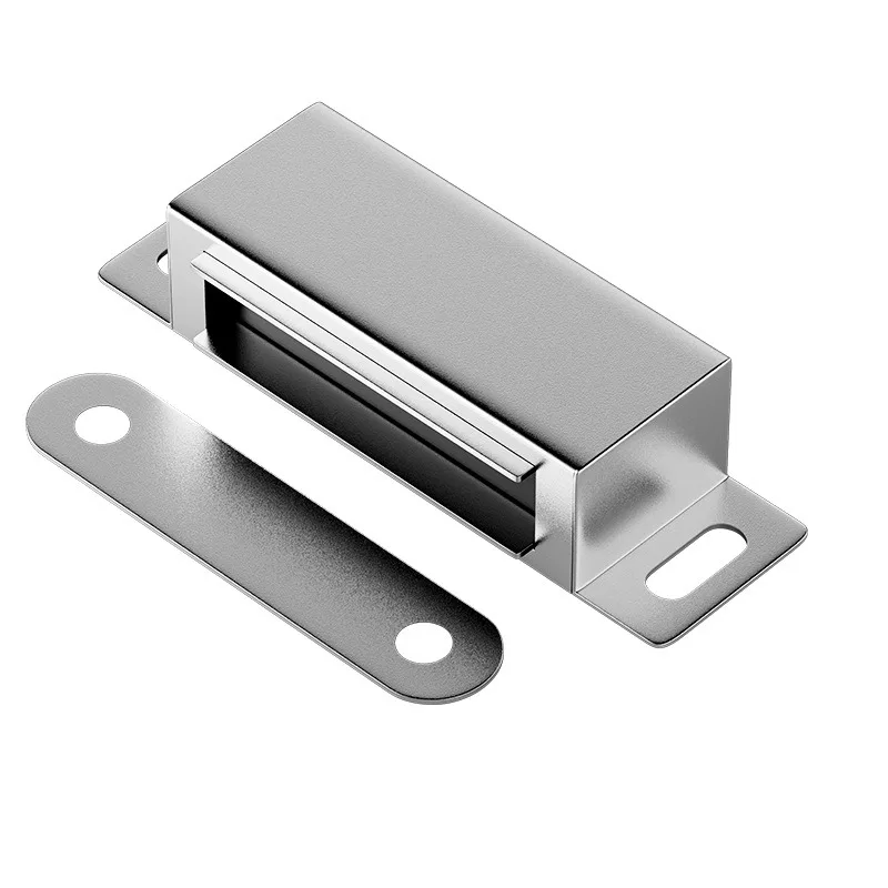 No Drilling  Magnetic Door Stopper, Thickened Stainless Steel Cabinet Door Magnetic Catch Rebounder, 3 Sizes Optional