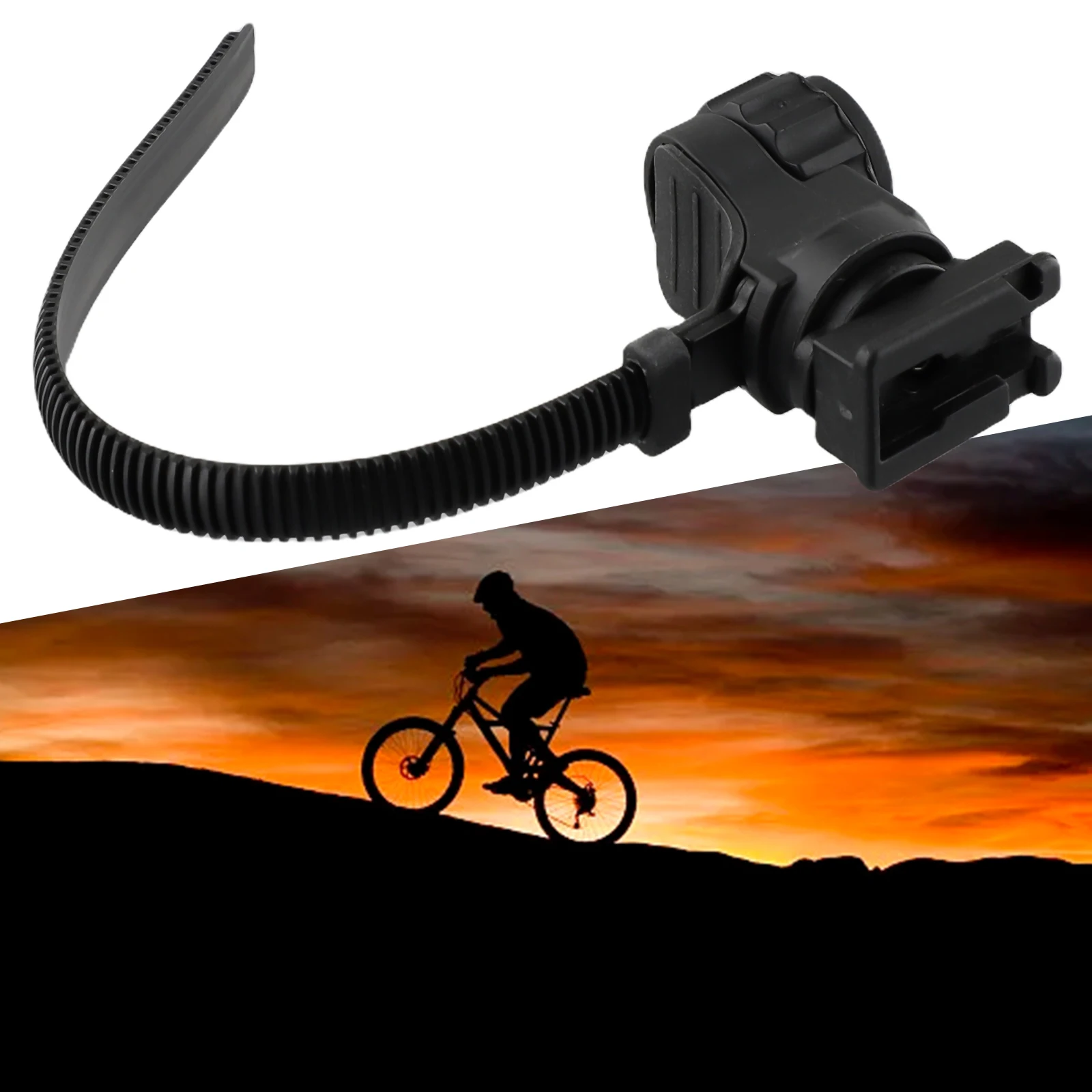 

1 X Light Bracket Bicycle Accessories Black About 200mm About 26g Adjustable Cycling Parts