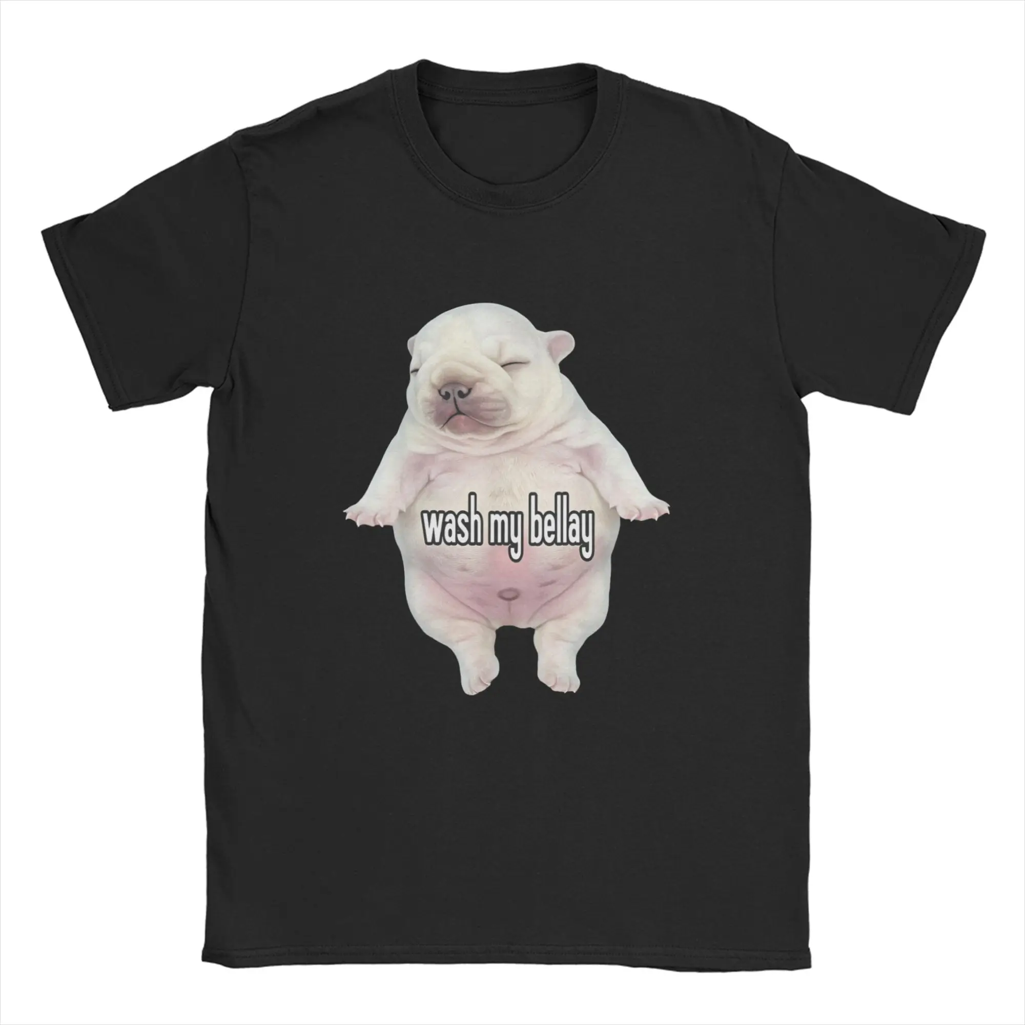 أنا Pibble الكلب جرو غسل بطني النظيف القطن الخالص تي شيرت للزوجين الصيف خمر تي شيرت الجولة الرقبة الجدة تي شيرت