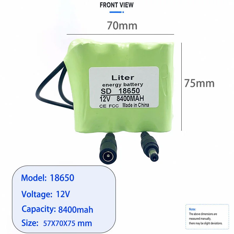 18650-12P3S 8400mah 12V polymer lithium battery - Special lithium battery for portable instruments and lamps