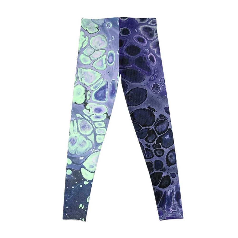 Mint and Lavender Leggings Fitness's gym clothes Women's sports Womens Leggings