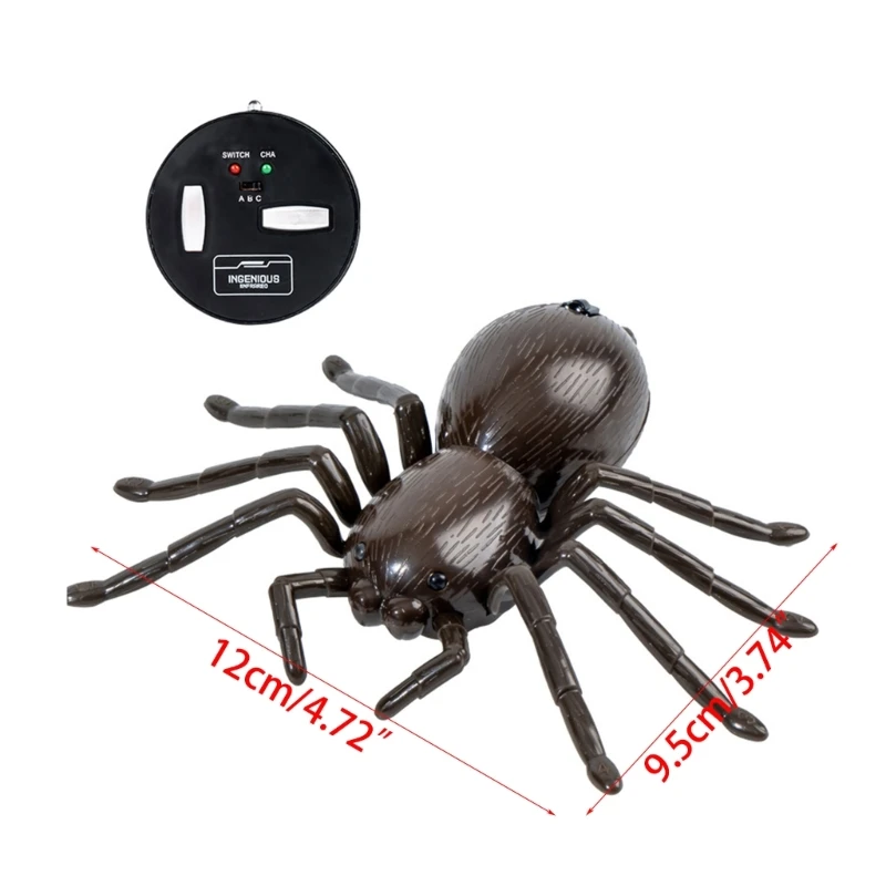 Wireless Remote Control Realistic Walking Spiders Toy Adults Teenagers Prank Props Halloween Party Horror Scary Insect RC Toys