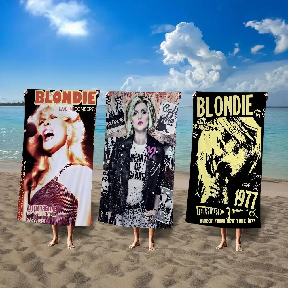 Punk Rock Band B-Blondie Microfiber Beach Towel Absorbent Quick Dry Soft Yoga Swimming Resort Mountain Climbing Towel