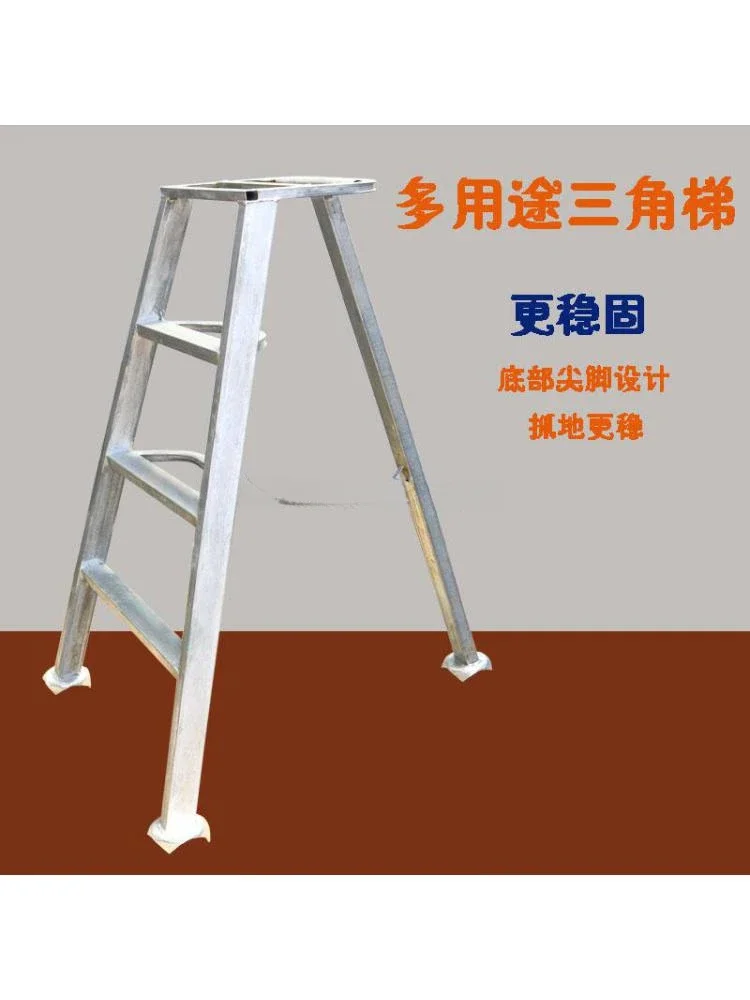 حديقة تخضير تشذيب سلم ثلاثي القوائم المنزلية متعددة الوظائف للطي سلم تعزيز متعرجة سلم بستان قطف