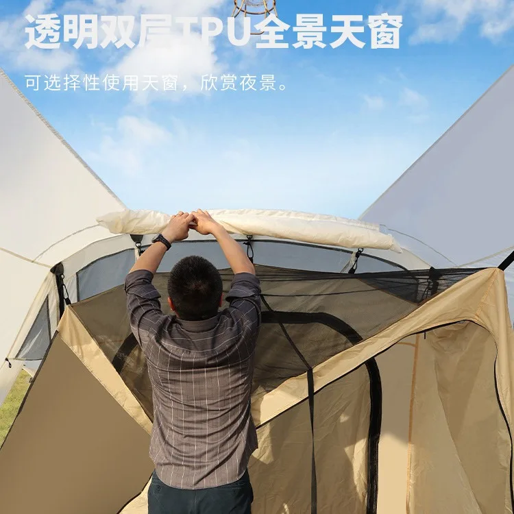 Portable rear car tent, outdoor camping, tourism, and travel vehicle, side car tail extension, portable outdoor camping tent