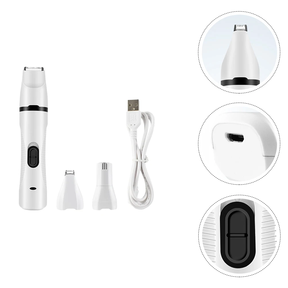 

Pet Nail Trimmer Dog Hair Trimmer Rechargeable Paw Trimmers Handheld Foot Hair Quiet Design Easy Clean Smooth Operation