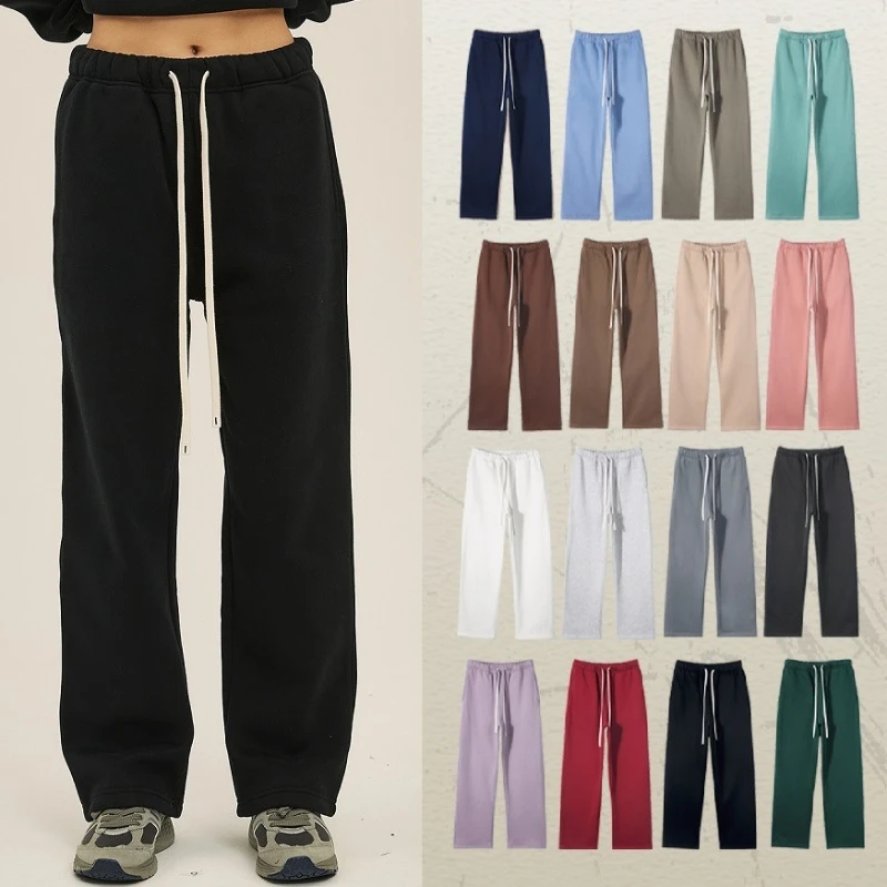 

2025 American Sle, мужские и женские повседневные брюки, весна-лето, свободные прямые брюки с широкими штанинами, драпированные длинные брюки, модные