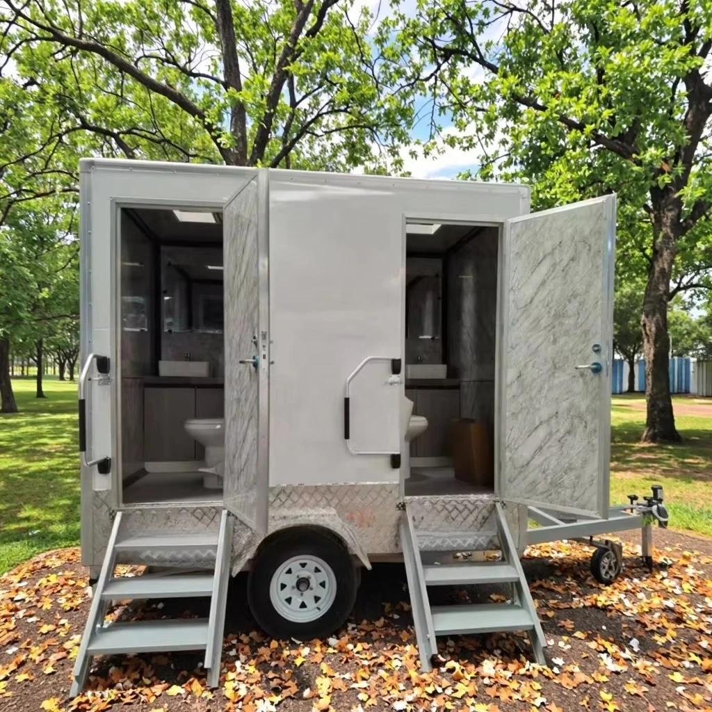 Portable Restroom Trailer CE Certified Hygienic Mobile Toilet For Municipal Sports Game Public Outdoor Activity
