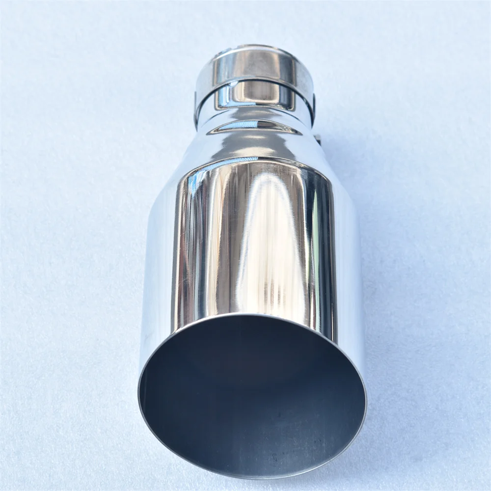 MILLTEK SPORT Exhaust Tip 304 Stainless Steel Angled Single Tube 2.5 Inches and 4.5 Inches Automobile Exhaust Nozzle Modificatio