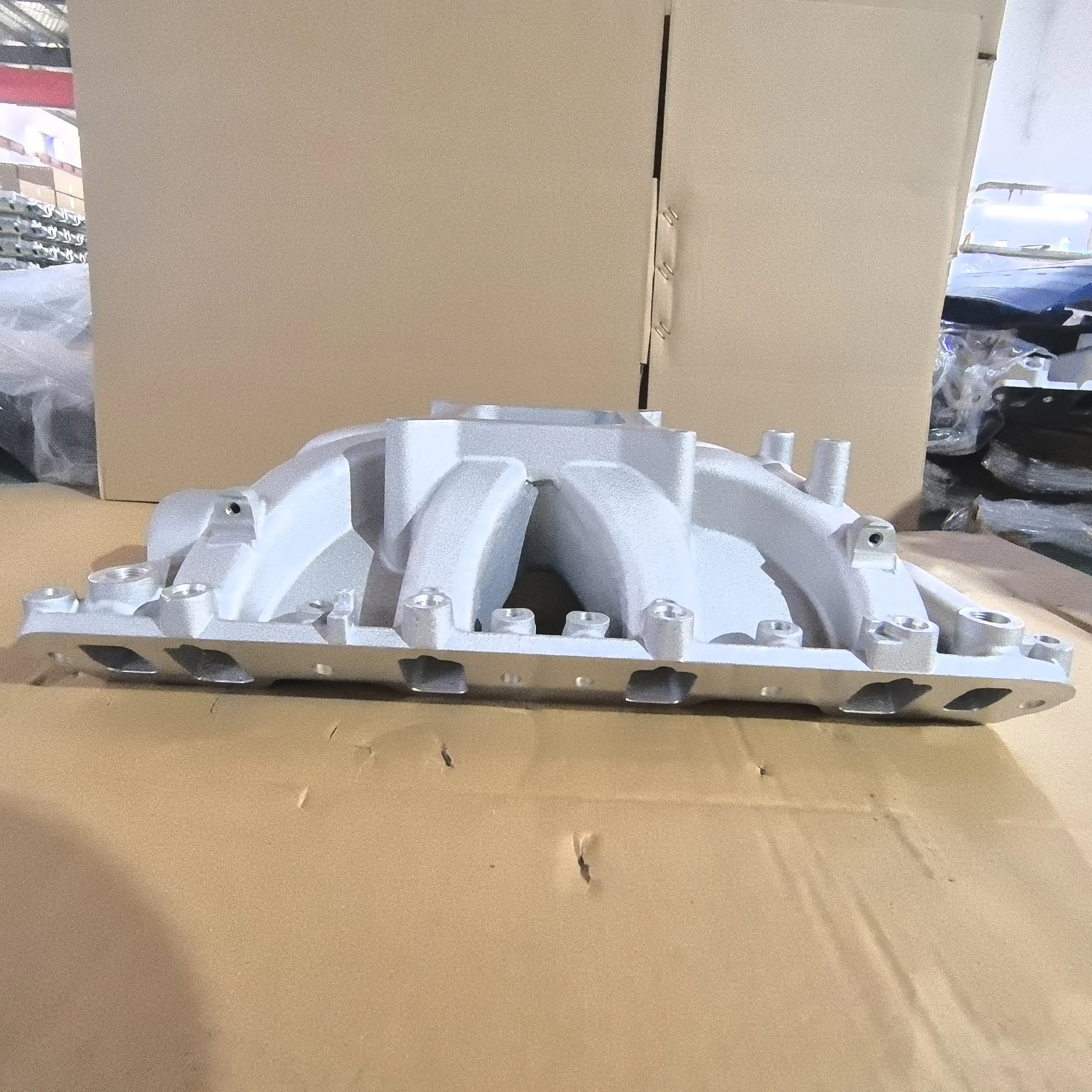 

Muscle Car Aluminum Satin SBF EFI 351W Hurricane High Rise Intake Manifold with Fuel Rail Kits