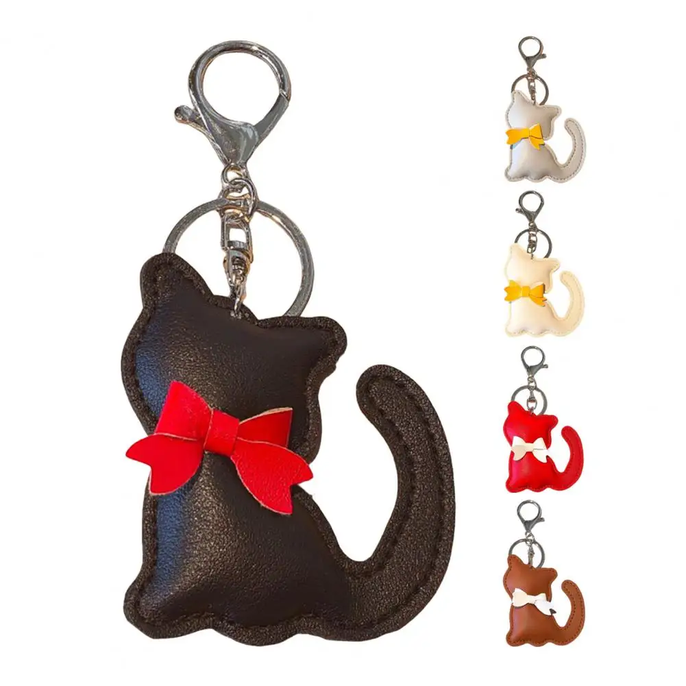 Keychain Pendant Imitation Leather Simulated Cat Toy Shape Key Chain with Universal Lobster Clasp Bag Hanging Ornament Bag Hangi