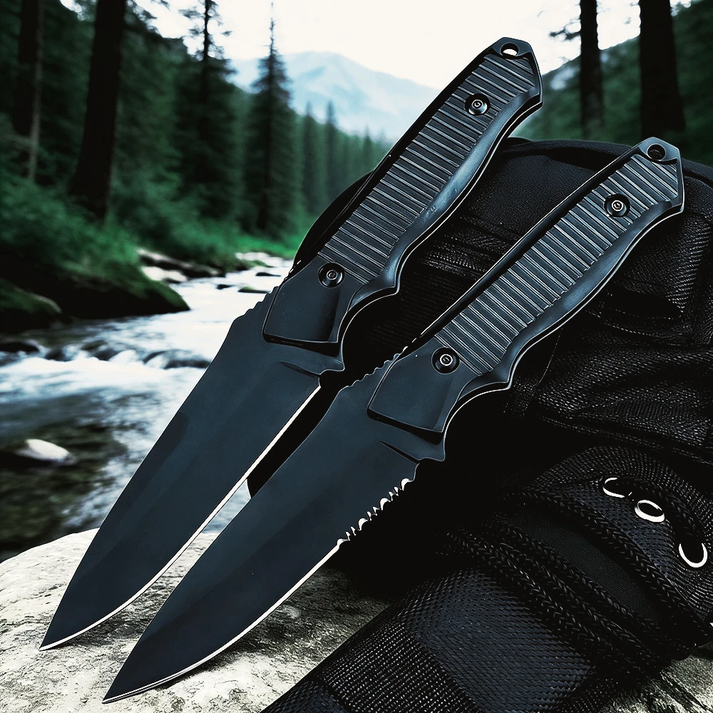 

Тактический складной нож 140BK для кемпинга, с зубчатым/гладким лезвием, для приключений в дикой природе, охоты, выживания, карманный нож, EDC-нож