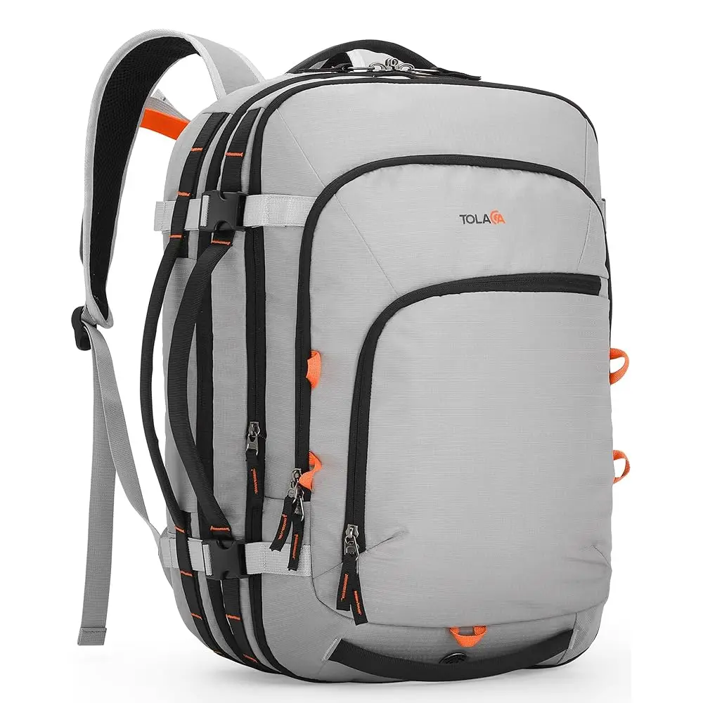 

Travel Backpack, TSA Friendly Flight Approved Carry-on Luggage Durable Large Laptop Bag Daypack Fits 15.6 Inch Computer, Wat
